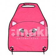 Защита на спинку переднего сиденья/кикмат Киса розовая Little Car 60х48см PSV