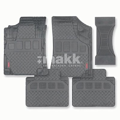 Коврики-ванночка 5 предметов универсальные Autoprofi серый (MAT710 GY)