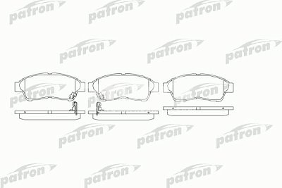Колодки тормозные дисковые передние PBP867 PATRON