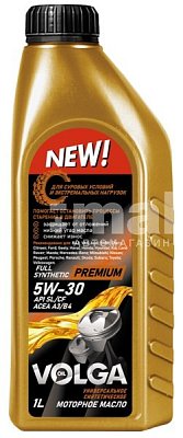 Масло моторное синтетическое Волга-Ойл Premium 5W30 ACEA A3/B4 API SL/CF 1л