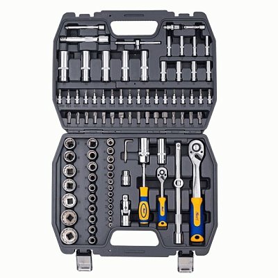 Набор инструмента 1/2"Dr и 1/4"Dr 94 предмета с 12 гран. головками Кraft 700682