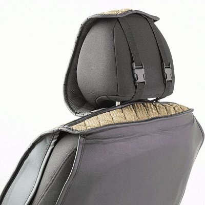 Накидки на сиденье Car Performance передние 2 шт  fiberflax бежевые 10шт/уп CUS-2032 BE