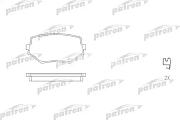 Колодки тормозные дисковые передние PBP1565 PATRON