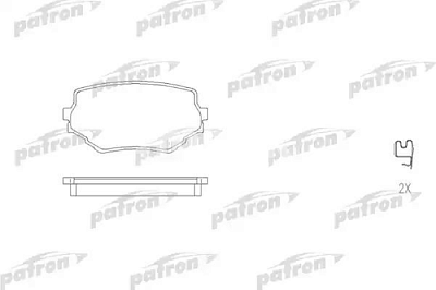 Колодки тормозные дисковые передние PBP1565 PATRON