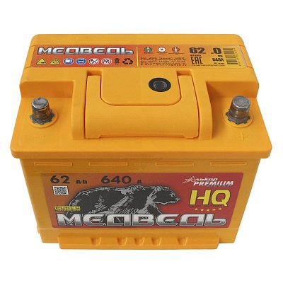 Аккумуляторная батарея 62 Ач Медведь VLA Ca/Ca о/п 24,2*17,5*19