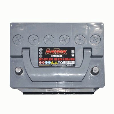 Аккумуляторная батарея 62 Ач Aктех Standartt о/п 24,2*17,5*17,5