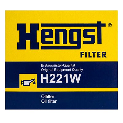 Фильтр масляный Hengst H221W (W 79) Renault Logan, Kangoo, Clio, Grand Scenic, Laguna, Megane 