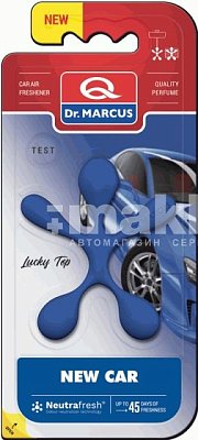 Ароматизатор на дефлектор Dr.Marcus Lucky Top New Car/Новый автомобиль 21г DM662box