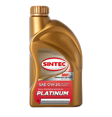 Масло моторное SINTEC PLATINUM 0W20 синт. API SP/CF ACEA C5 1л