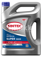 Масло моторное SINTEC Super 3000 10W40 п/синт. API SG/CD   4л