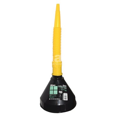 Воронка разборная Oktan с гибким шлангом 135 мм  латунное сито A2-01-06 Премиум