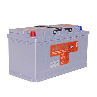 Аккумуляторная батарея 100 Ач Титан Arctic Silver п/п   35,2*17,5*19