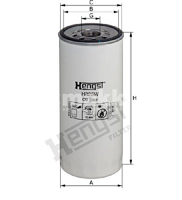 Фильтр масляный Hengst H825W (W 11 020/1) VOLVO