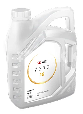 Масло моторное ZIC ZERO 16 0W16 синтетическое 4л