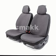 Накидки на сиденье Car Performance передние 2 шт  fiberflax серые 5шт/уп CUS-1052 GY/GY