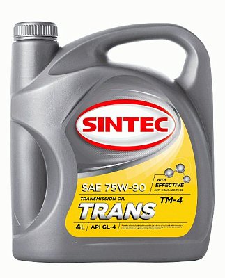 Масло трансмиссионное SINTEC TRANSMISSION 75W90 п/с API GL-4 ТМ-4-18 4л 