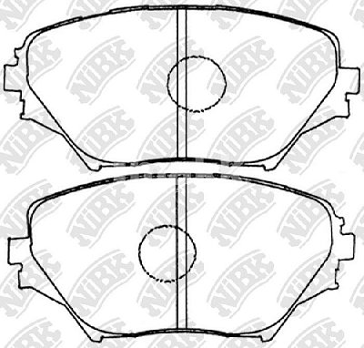 Колодки тормозные передние PN1447 NIBK