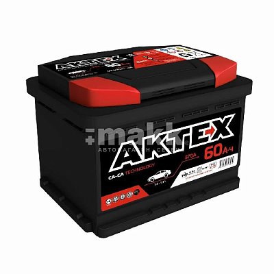 Аккумуляторная батарея 60 Ач Актех Black п/п 24,2*17,5*19,0