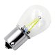 LED Автолампа P21W(1156) 12-24V White Glass LONGTEK (БЕЛЫЙ) (К1) BA15s