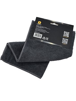 Салфетка из микрофибры 35x35 см Green Star темно-серая 250 гр/м2