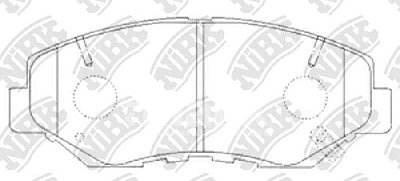 Колодки тормозные передние PN8485 NIBK