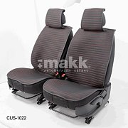 Накидки на сиденье Car Performance передние 2 шт алькантара черн/красные 5шт/уп CUS-1022 BK/RD