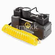 Компрессор  50л/мин 200W 12V металлический двухпоршневой, в компл 3 насадки Car Performance CP-50