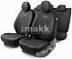 Чехлы автомоб. JACQARD жаккард 11 предм 2 молн чёрные AIRBAG JAC-1102 Attache