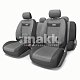 Чехлы COMFORT орто.под велюр 11пр карм 6 мол чёрн/т.сер р-р М 5шт COM-1105 BK/D.GY (M)