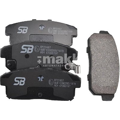 Колодки тормозные дисковые задние BP22467 SB NAGAMOCHI