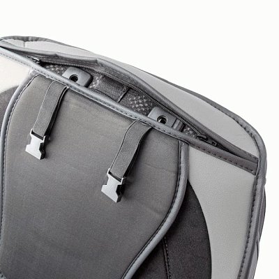 Накидки на сиденье Car Performance передние 2 шт алькантара + экокожа черн/серые  CUS-3034 BK/GY