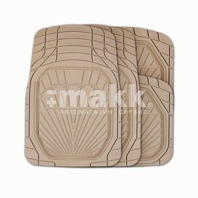 Коврики-ванночка 4 предмета морозостойкие Autoprofi Power бежевый (TER-510 BE)