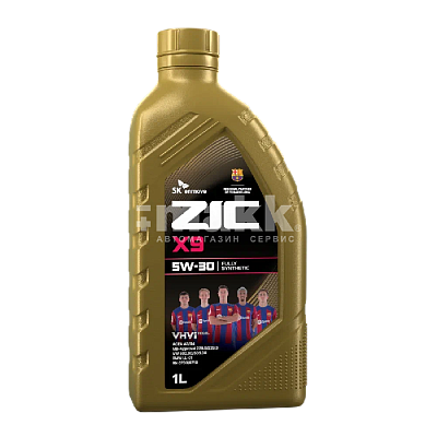 Масло моторное ZIC X9 5W30 синтетическое 1л