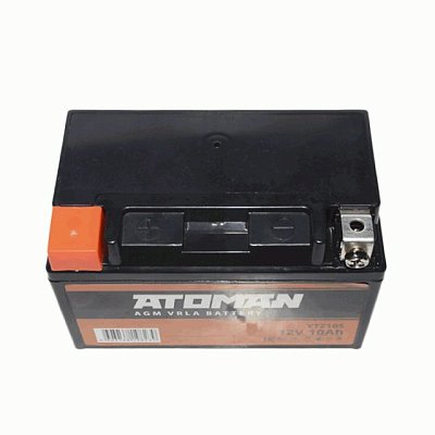 Мото ATOMAN AGM 12V 10Aч (YTZ10S) п/п д*ш*в 15*8,7*9,4 см (8шт/уп)
