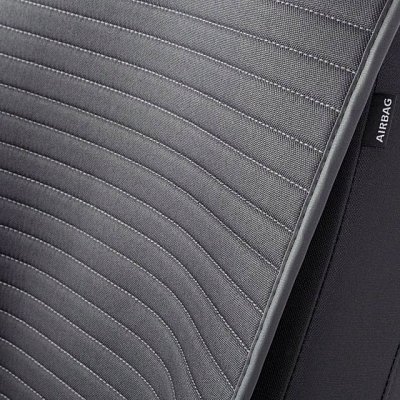 Накидки на сиденье Car Performance передние 2 шт fiberflax черн/серые 5шт/уп CUS-1022 BK/GY