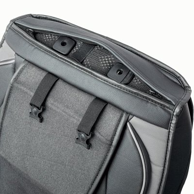 Накидки на сиденье Car Performance передние 2 шт экокожа черн/серые CUS-3012 BK/GY