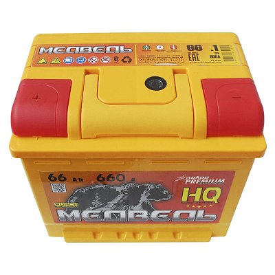 Аккумуляторная батарея 66 Ач Медведь VLA Ca/Ca п/п 24,2*17,5*19