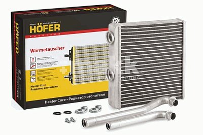 Радиатор отопителя ВАЗ 2190, Калина-II, Datsun (МКПП)  (18-) н /о , паяный HF 730 263 Hofer