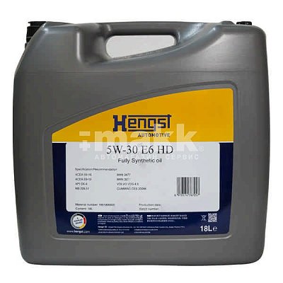 Масло моторное Hengst 5W30 E6 HD 18л