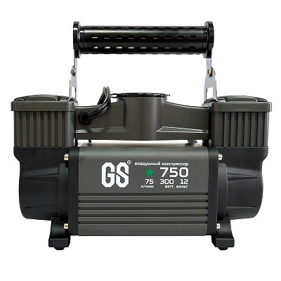 Компрессор 75л/мин 300W 12V 10Атм, шланг с переходником Green Star