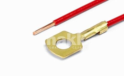 Контакт кольцевой Ø 5,2 мм обжатый с проводом 1,0 мм²