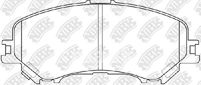 Колодки тормозные передние PN2804 NIBK