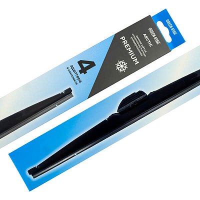Щетка стеклоочистителя зимняя каркасная Green Star Arctic Premium 19" 475мм 4 адаптера