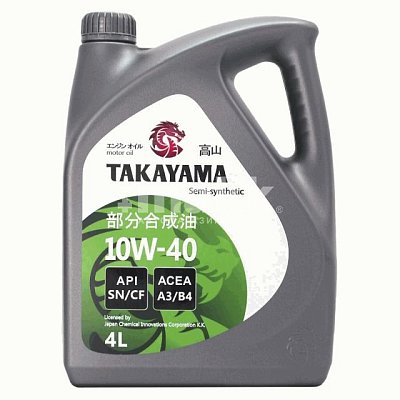 Масло моторное TAKAYAMA 10W40 SN/CF полусинтетическое 4л