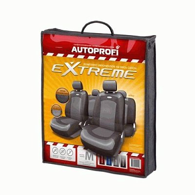 Чехлы EXTREME велюр+сетч. 8пр 3мол. чёрый XTR-803 BK/BK (M)   АКЦИЯ