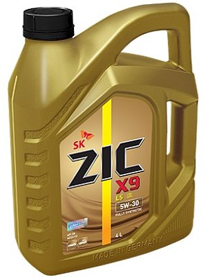 Масло моторное ZIC X9 LS 5W30 синтетическое 4л
