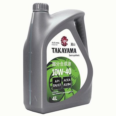 Масло моторное TAKAYAMA 10W40 SN/CF полусинтетическое 4л