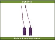 Щетка генератора стартера 4,6*6,4*14,5 12V 24V (ком-кт 2 шт.) CGSVX72 Cargo