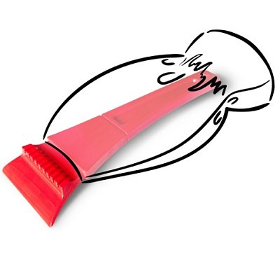 Скребок для снега рукавица AVS IC-2103 11см (50шт/уп) A80926S