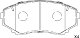 Колодки тормозные дисковые передние BP25376 SB NAGAMOCHI